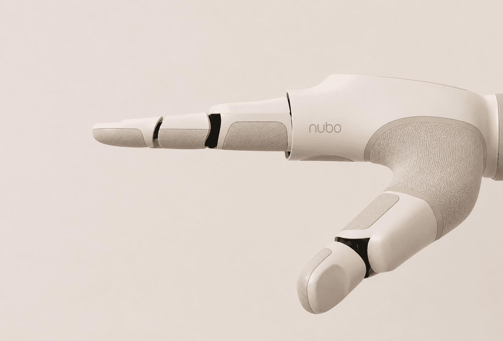 Nubo robot carefully handling a small object